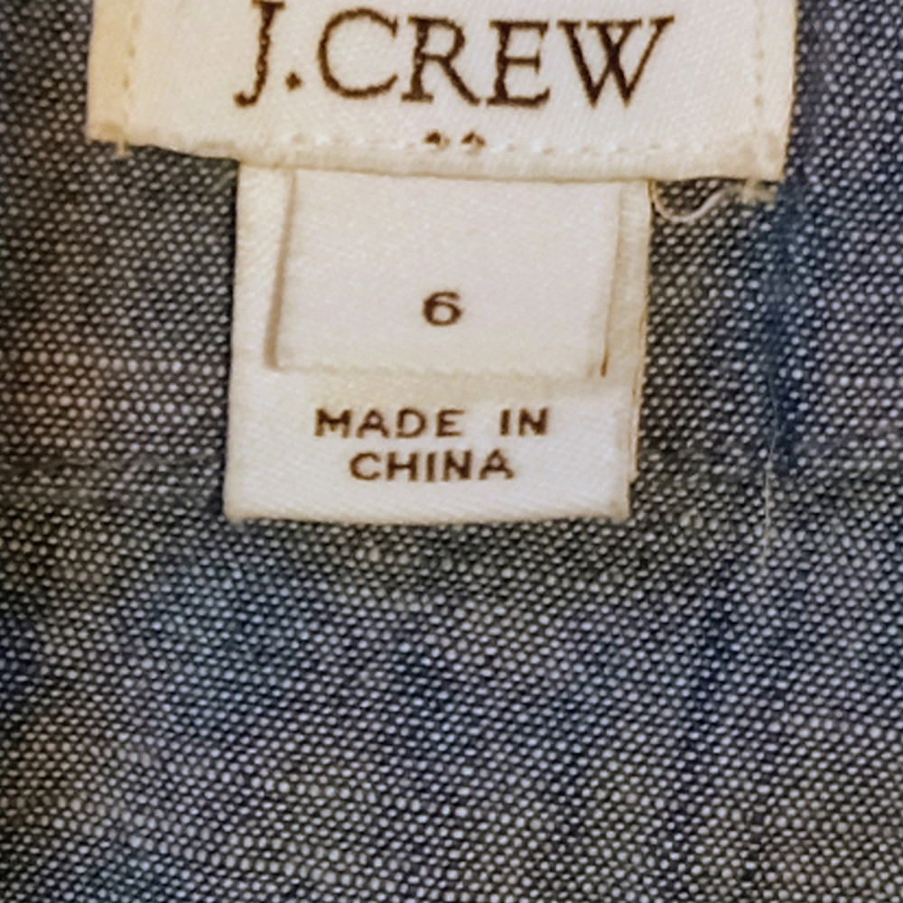 🛍️ BUNDLE ONLY🛍️J. Crew Elegant Blue Jean  Women's Dress - Picture 6 of 8